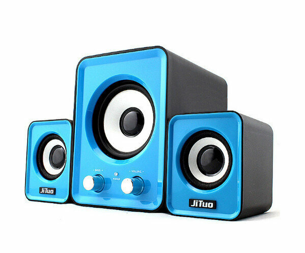 Computer Mini Subwoofer-2.1 Combo Speaker USB-JT2805 Blue