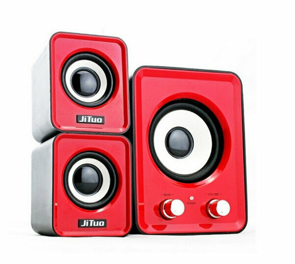 Computer Mini Subwoofer-2.1 Combo Speaker USB-JT2805 Red