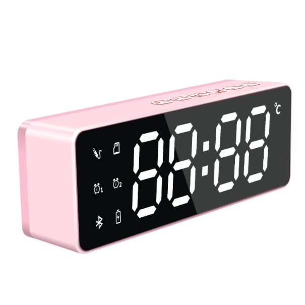 Mini bluetooth mirror speaker (ordinary version of a battery pink)