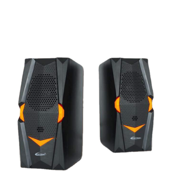 Computer-to-box USB speaker (orange insert)