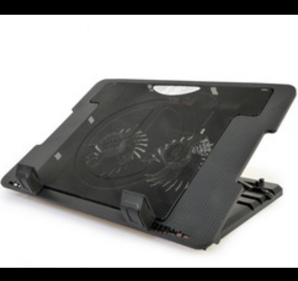Dual Large Fan Laptop Cooler (Black)