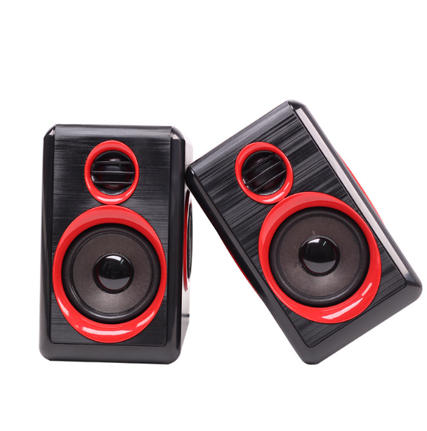 FT-165 Brushed Panel Diaphragm Mini Small Speaker (Passion Red)