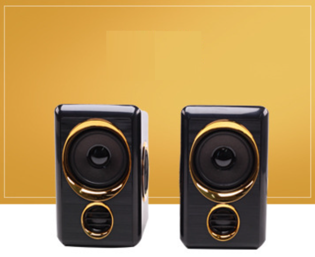 FT-165 Brushed Panel Diaphragm Mini Small Speaker (Tuhao Gold)