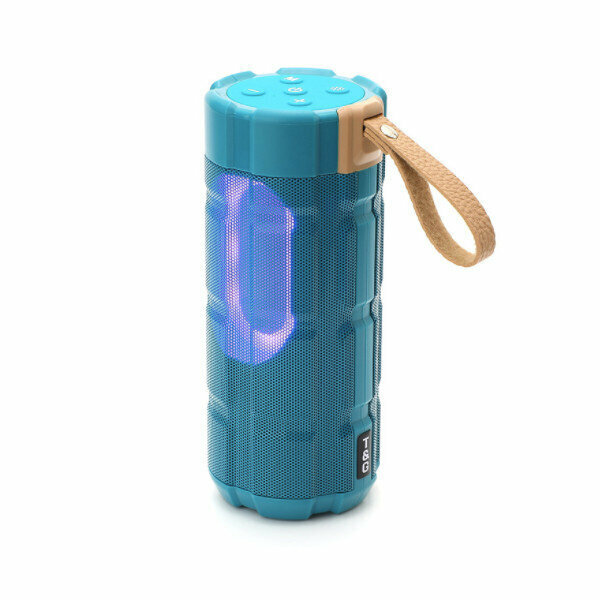 Bluetooth lantern double speaker small speaker (peacock blue)