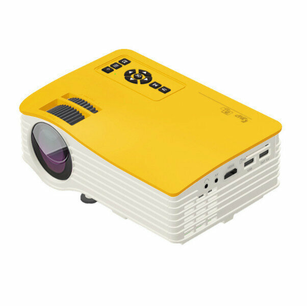 Micro HD Portable LCD Projector (Yellow)