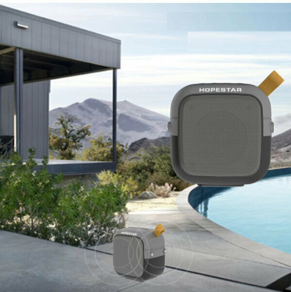 Bluetooth portable subwoofer (silver gray)