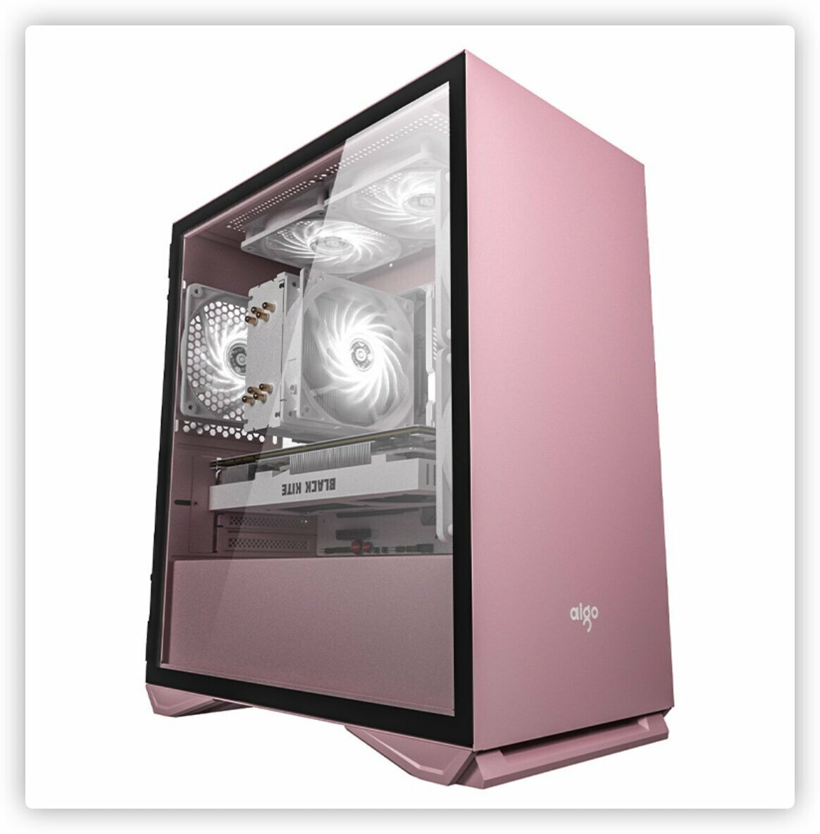 YOGO M2 Chassis matx Desktop Small Case (Pink)