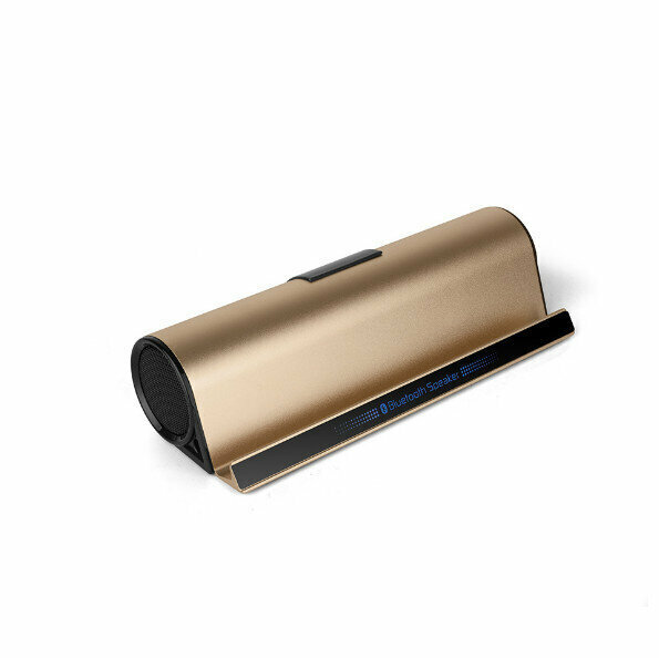 Aluminum alloy mobile phone holder, Bluetooth speaker, tablet stand, wireless audio (gold)