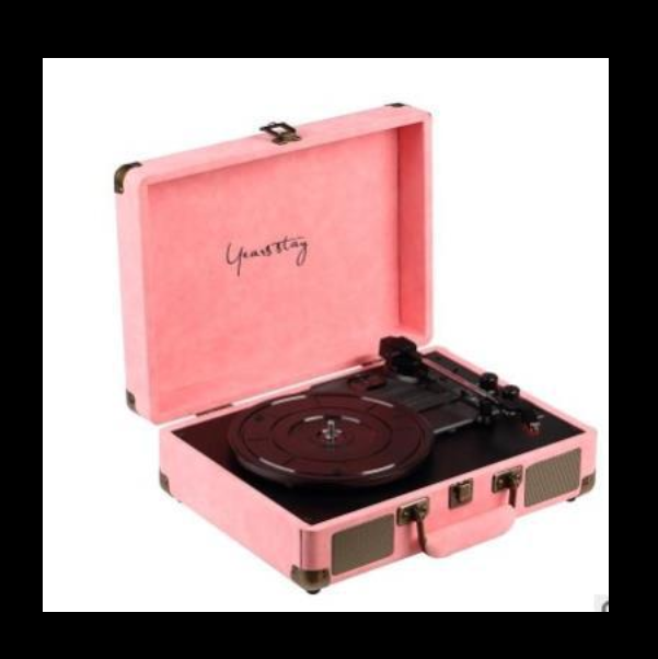 Portable bluetooth vinyl record player (sheep powder)