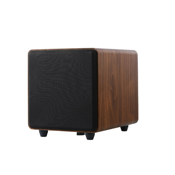 Home Theater Multimedia Shock Subwoofer (Brown Wood Grain)