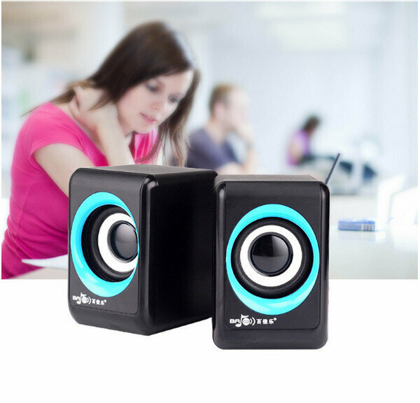Wired Mini Portable Small Speaker - Beacon M03 - Blue