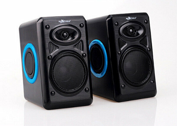 Mini USB Multimedia 2.0 Subwoofer with Diaphragm Small Speaker-M18-Blue