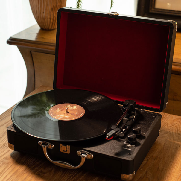 Burn USB Turntable (Black - Vinyl + Bluetooth + USB)