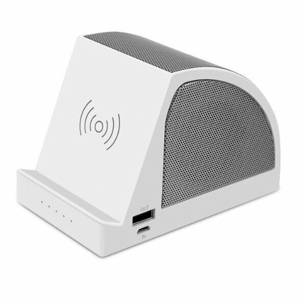 Aluminum alloy mobile phone holder, Bluetooth speaker, tablet computer stand, wireless audio (silver gray)