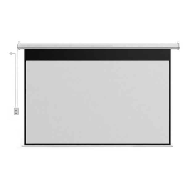 Electric Curtain Teaching Meeting Home Remote Control HD Projection Screen 84 inch 16:9 Electric Metal