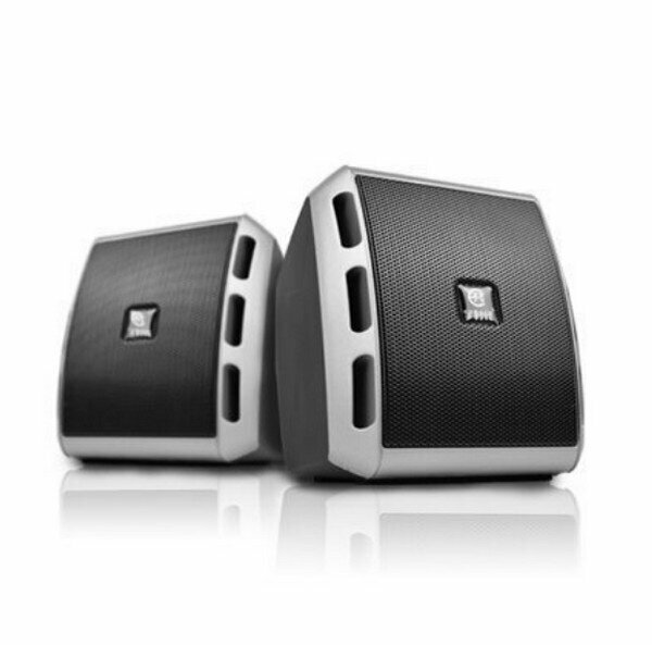 Mini USB2.0 Computer Speaker Subwoofer (V-27) - Silver Grey