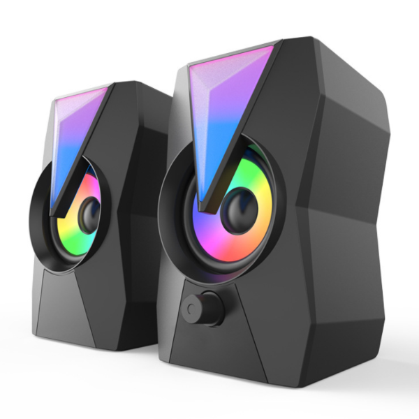 Desktop computer, desktop small speaker, USB active dazzling light, laptop audio