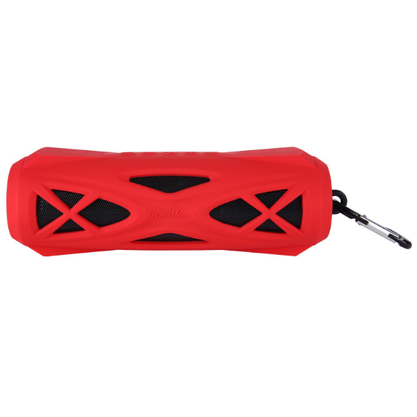 Portable Bluetooth Card Dual Speaker Speaker (Red)#
