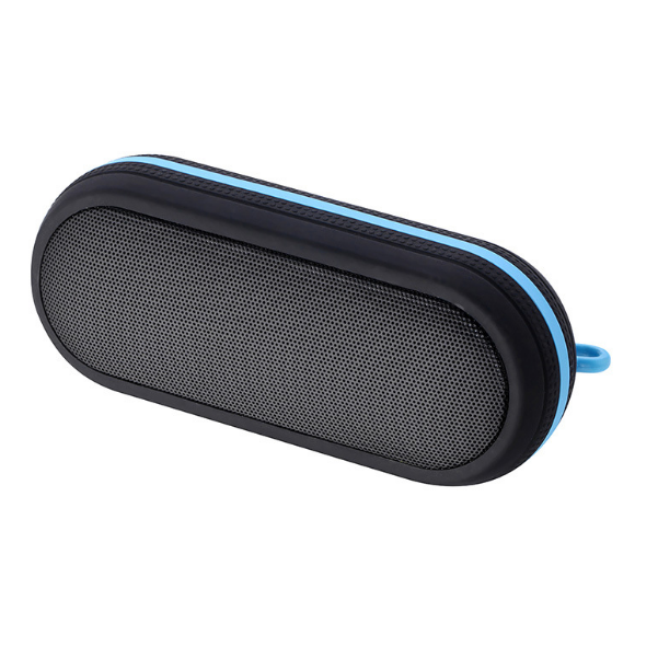 Outdoor waterproof and anti-drop card Bluetooth speaker (black + blue)
