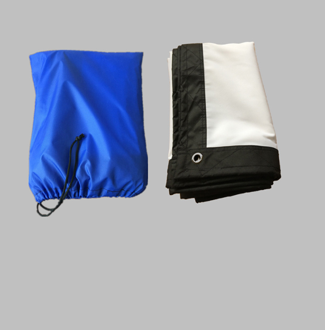 Portable polyester folding soft screen outdoor projection mobile movie screen shadow dance shadow puppet projection screen 180 inch 16:9 mobile movie cloth