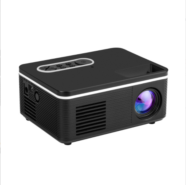 S361/H90 Mini Projector Home Cross Border LED Portable Micro HD 1080P Projector (Black)
