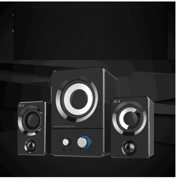 Bluetooth mini speaker (black wired Bluetooth dual-purpose version)