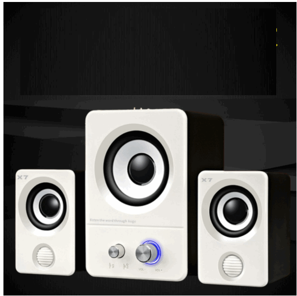 Bluetooth mini speaker (white wired Bluetooth dual-purpose version)
