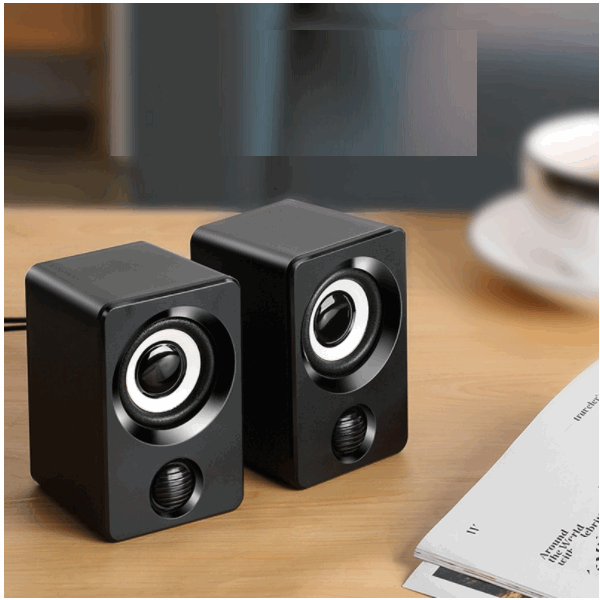 Bluetooth subwoofer small speaker (fashionable black wired Bluetooth dual-purpose version)