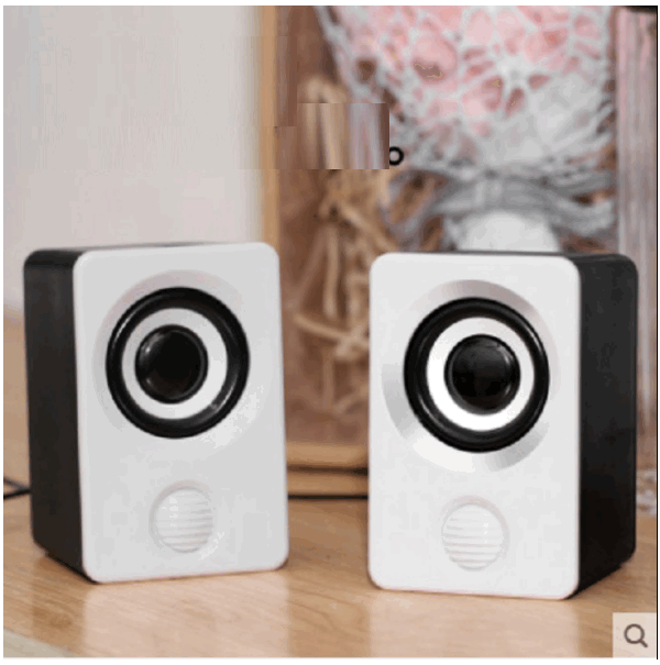 Bluetooth subwoofer small speaker (pearl white wired Bluetooth dual-purpose version)