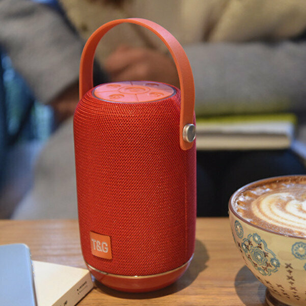 Outdoor portable bluetooth subwoofer (red)