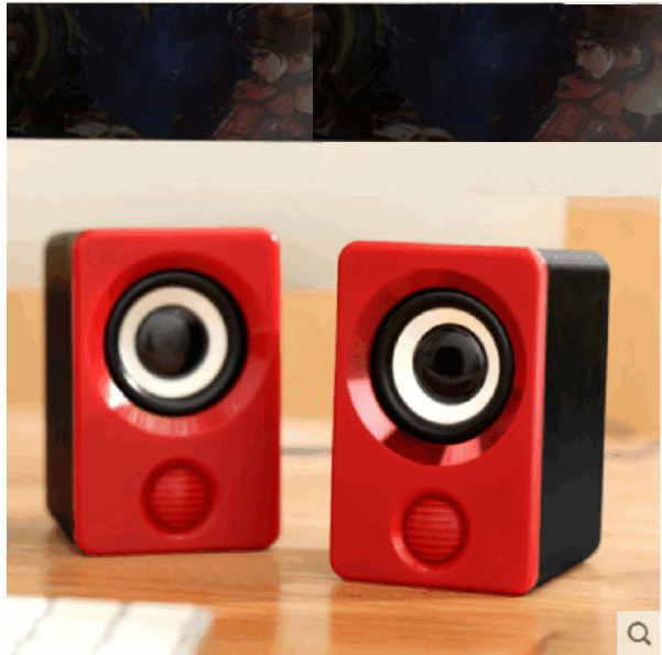 Bluetooth subwoofer small speaker (hot red wired Bluetooth dual-purpose version)