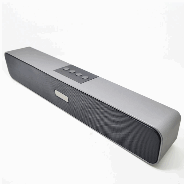 Bluetooth subwoofer small speaker (gray bluetooth version with built-in battery)