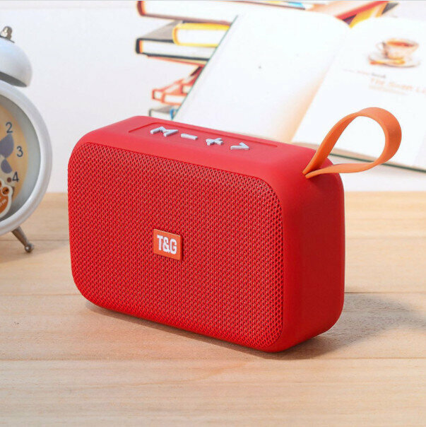 Outdoor portable bluetooth fabric speaker (red)