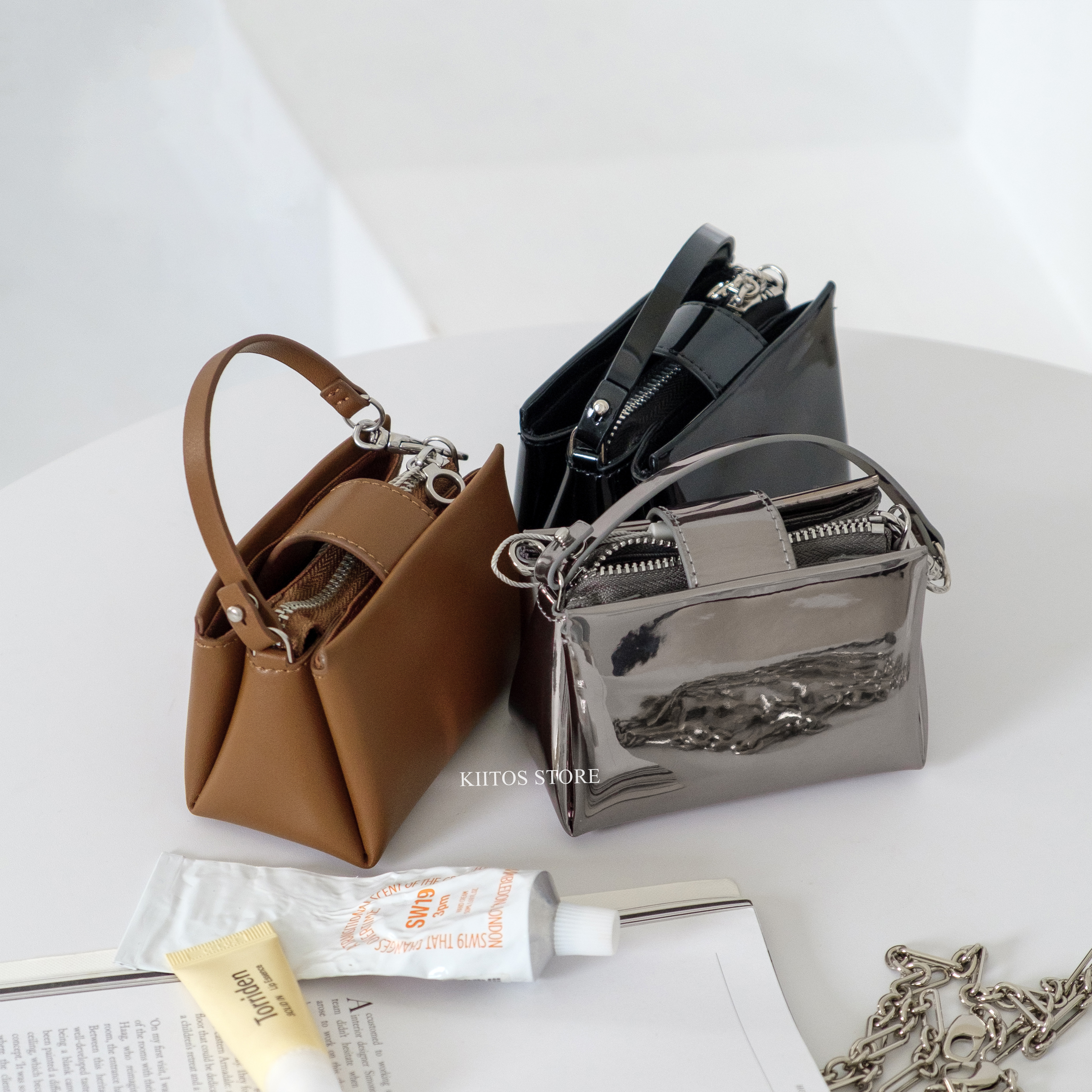 【現貨】Charles&Keith 24秋季新款 mini鍊條小方包