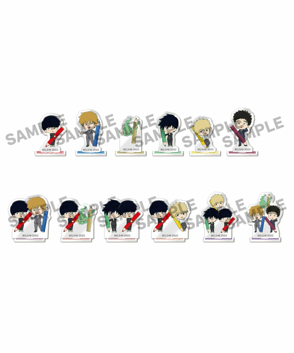 預購-「路人超能100 III 第三季」 集換式壓克力立牌收藏組 色鉛筆Ver. BOX販售 【日本進口精品】