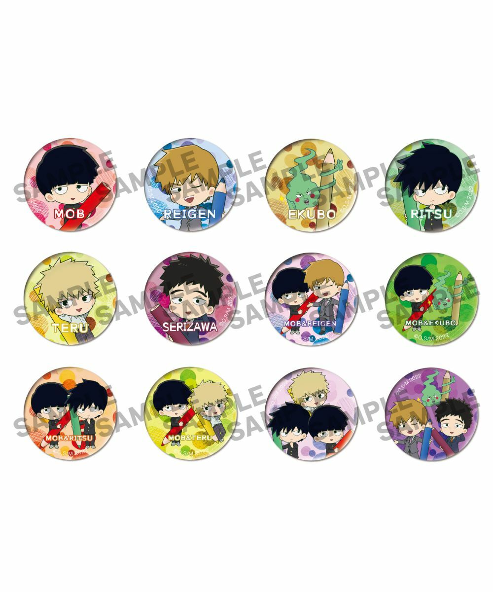 預購-「路人超能100 III 第三季」 閃亮亮徽章收藏組 色鉛筆Ver. BOX販售【日本進口精品】