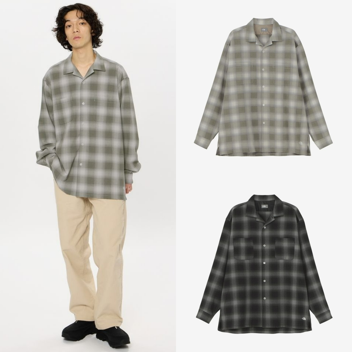預購┃日本 THE NORTH FACE L/S Wooly Check Shirt 格紋 長袖 襯衫