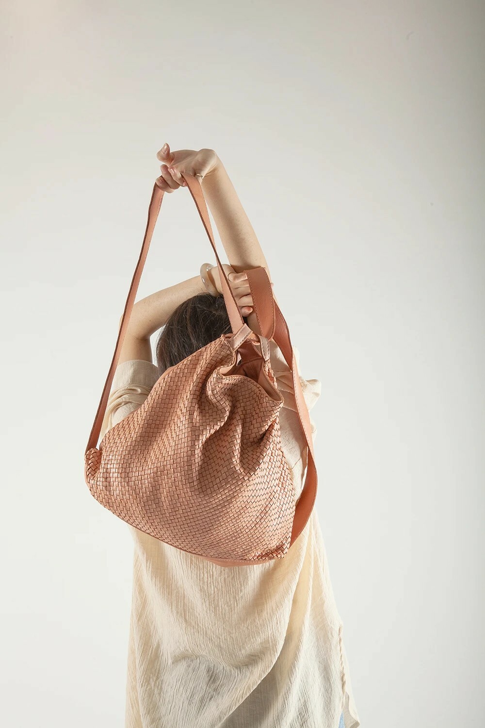 Doppia Woven 編織兩用包 粉紅