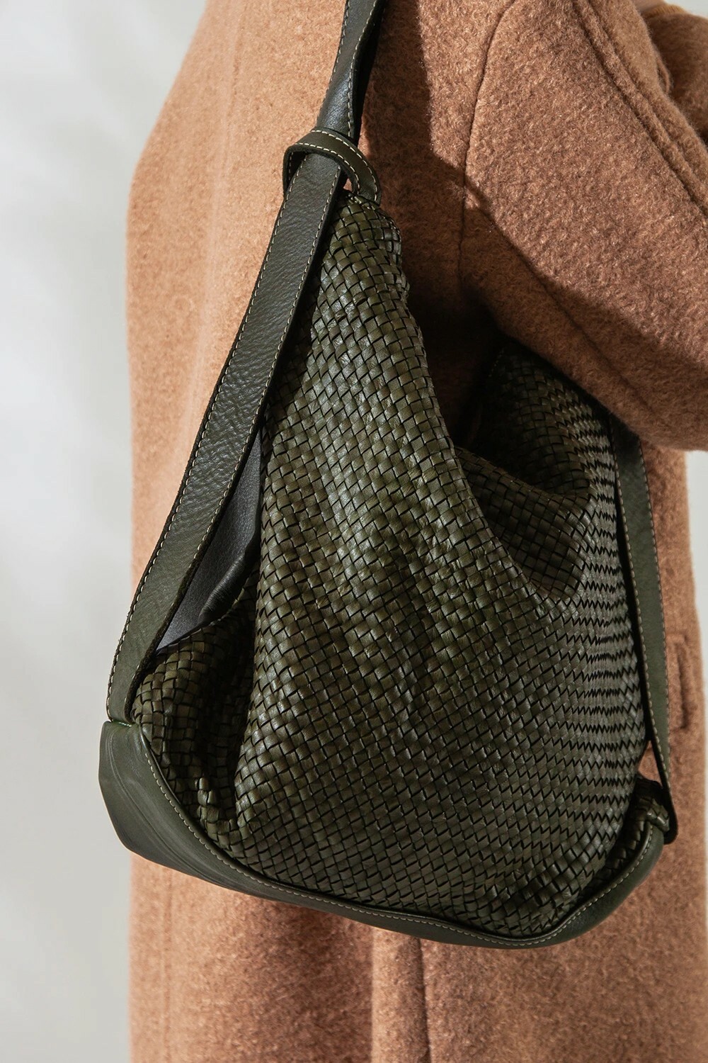 Doppia Woven 編織兩用包 深綠