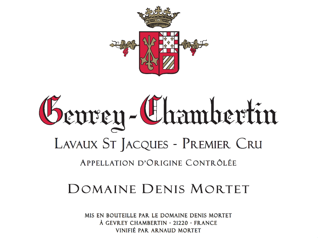 Denis Mortet Gevrey Chambertin 1er Cru Lavaux St Jacques 2022