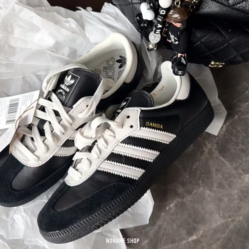 ADIDAS ORIGINALS SAMBA OG 75週年限定 金標 奶油白 黑白 (男/女款)