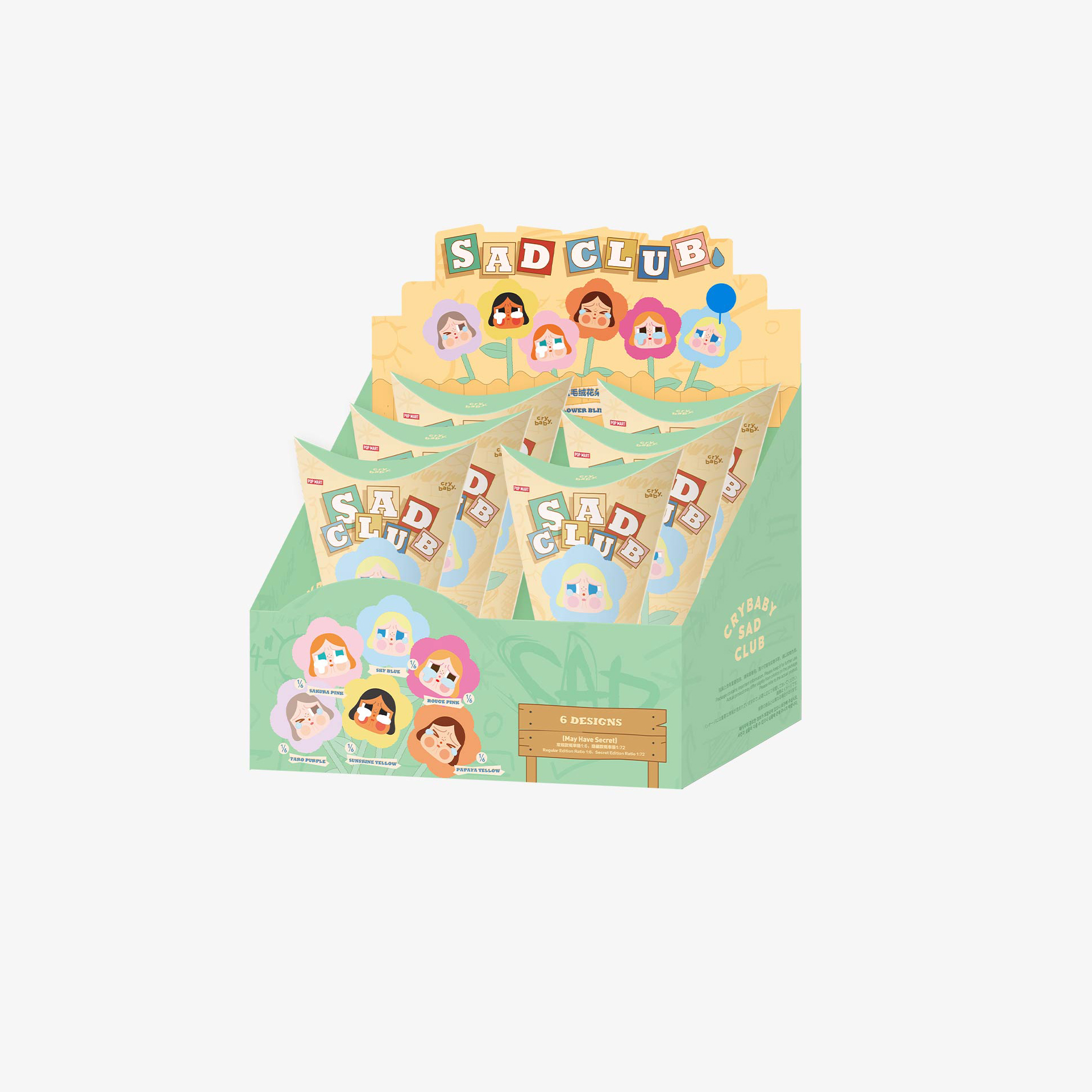 POPMART CRYBABY 悲傷俱樂部系列 盲盒毛絨花朵 盲盒 單抽 泡泡瑪特