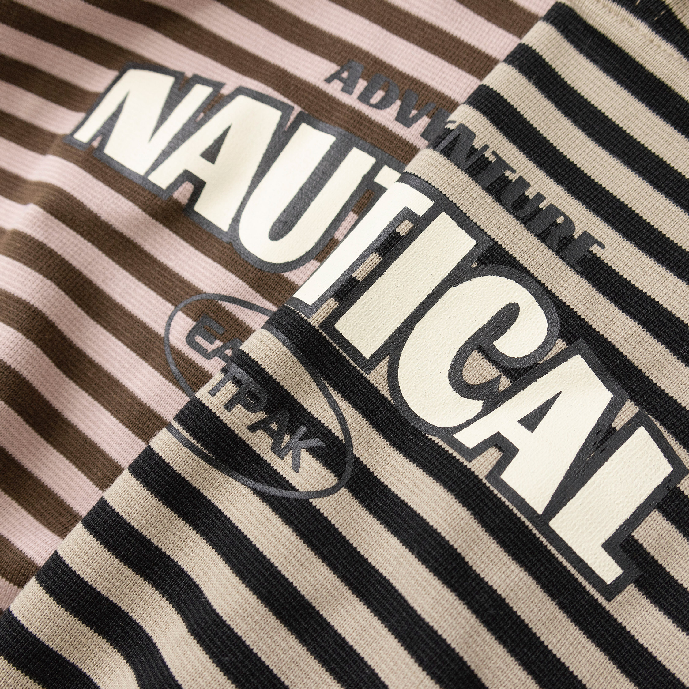 【H35814】潮流英字條紋連帽上衣＊二色