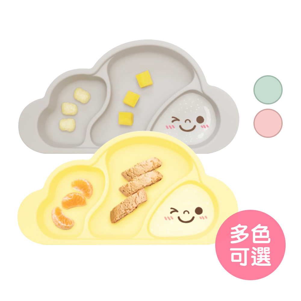 【韓國Mother's Corn】雲朵分隔矽膠餐盤