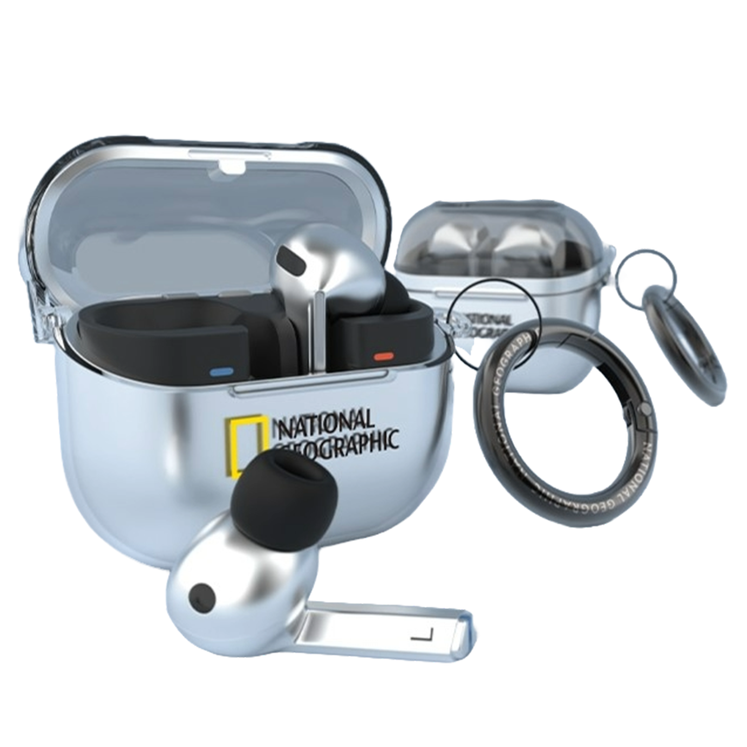 National Geographic - Clear Hard - Galaxy Buds 3 / 3 Pro Case 一體式貼身透明耳機保護硬殼