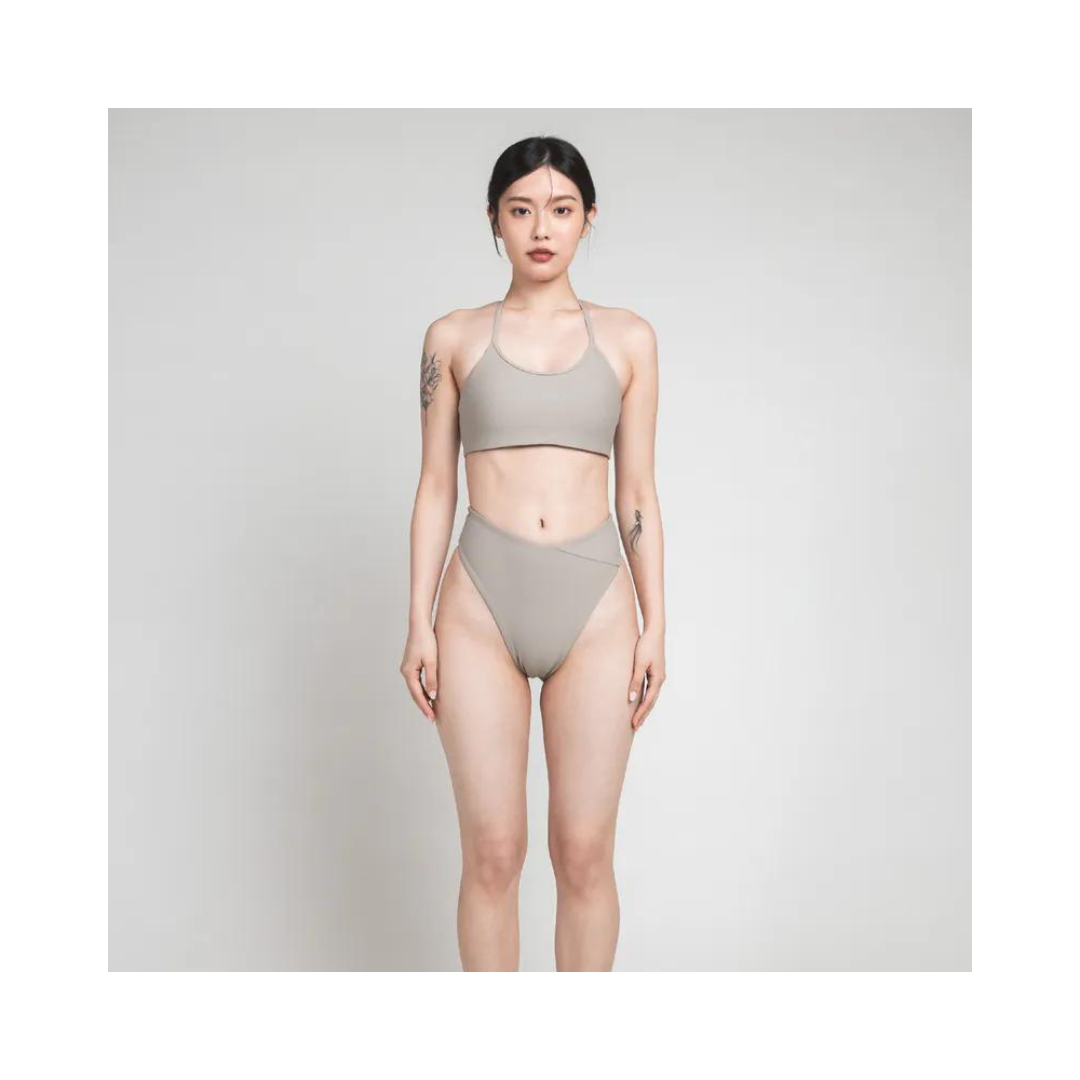 ▲TIMU  運動款 T字調節背心 / 白堊灰 Chalk Gary