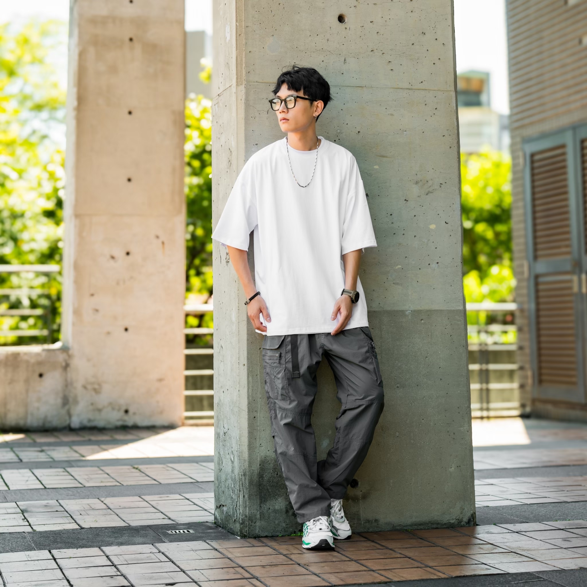 SBG "微"防潑水塗層素面短T SB0618