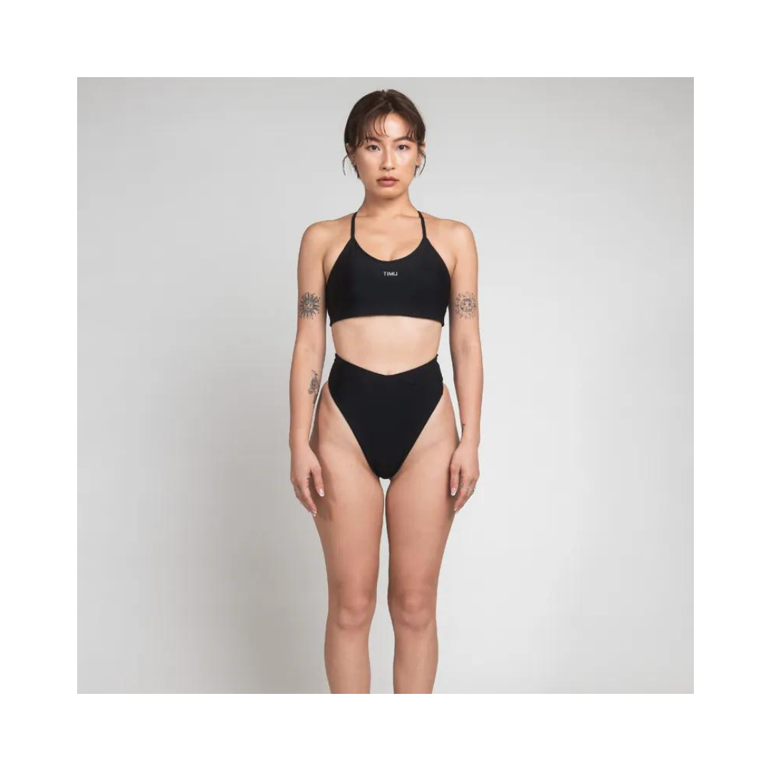 ▲TIMU  運動款 T字調節背心 / 經典黑 Black