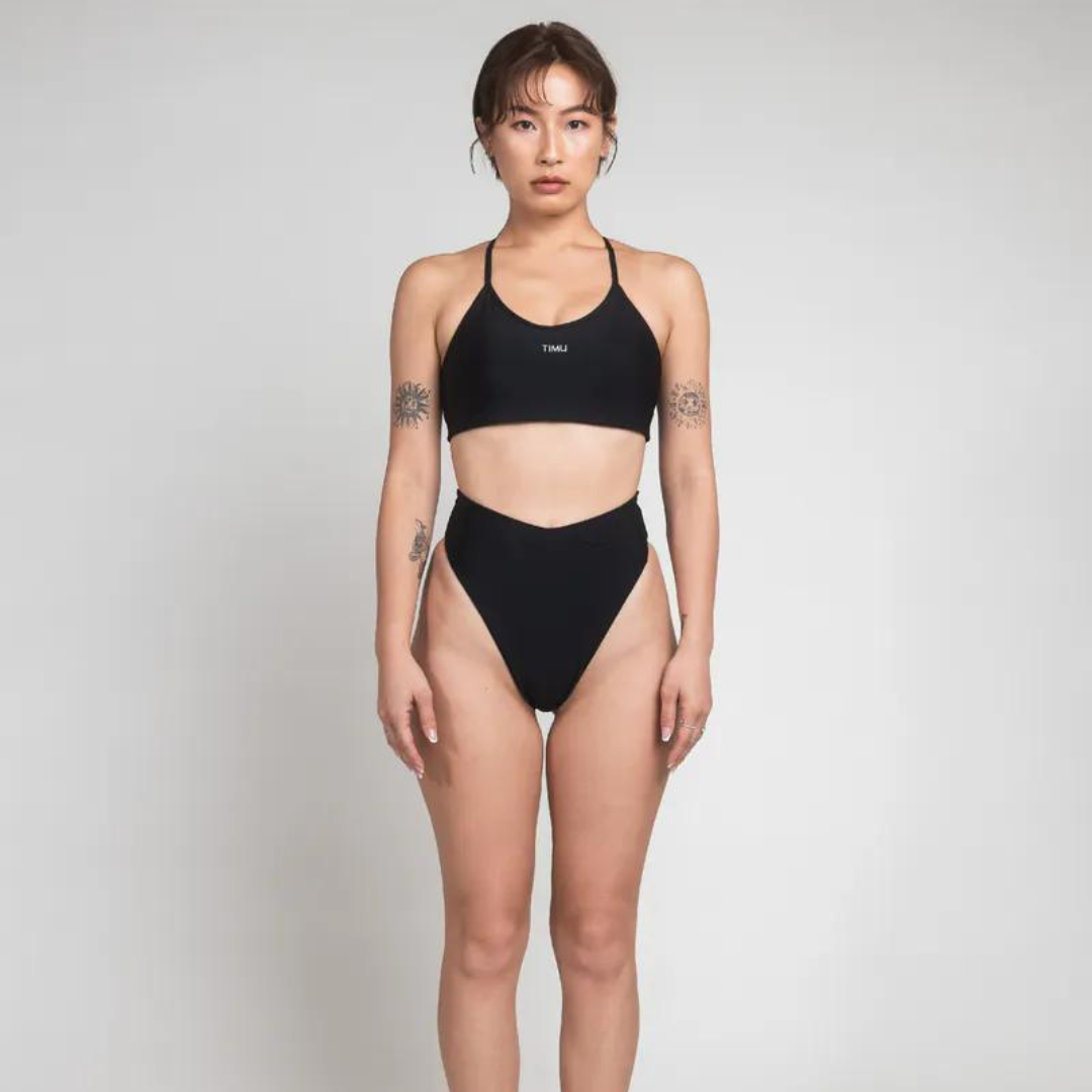 ▲TIMU  運動款 T字調節背心 / 經典黑 Black