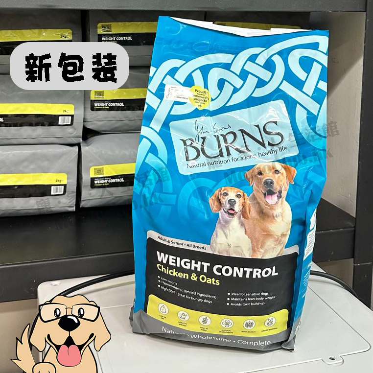 BURNS  - 高燕麥配方狗糧 (體重控制) [ 2KG / 6KG / 12KG ]